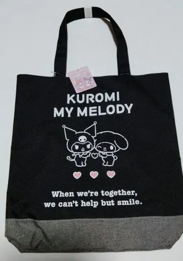 택 포함 새상품 쿠로미 마이멜로디 토트백 산리오