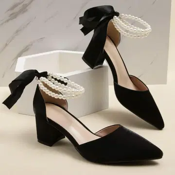 SHEIN 힐 펌프스 블랙
