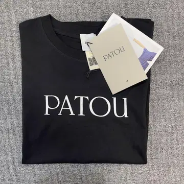 미사용 PATOU 블랙 T셔츠 L 사이즈