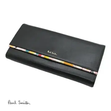 사용감 있음 폴스미스 장지갑 블랙 페탈 프린트 615 PaulSmith