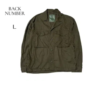 [ 백넘버 ] BACK NUMBER 밀리터리 자켓 L 올리브