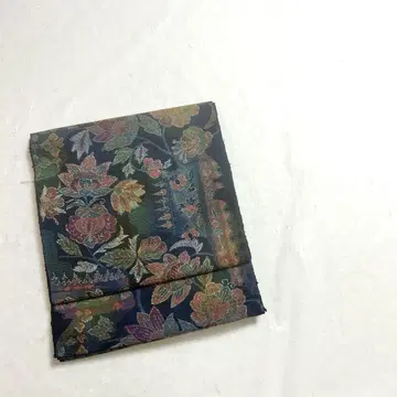나고야 오비  꽃무늬 네이비 남색 PO-3330