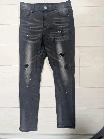 G 블랙 페인트 데님 가격 인하 가능