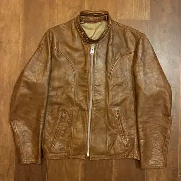 60s usa vintage 가죽 싱글 라이더 자켓 구제 의류