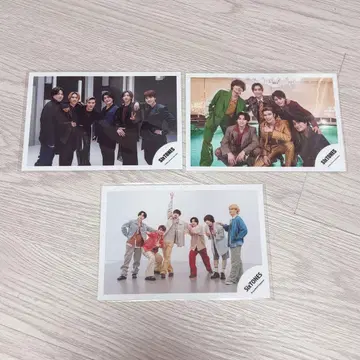 쟈니즈 SixTONES 집합 공식 사진 3장 세트