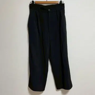 GRL 그레일 여성용 와이드 팬츠 무지 심플 블랙 L
