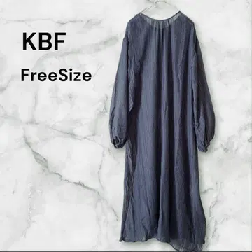KBF 2way 플리츠 시어 원피스 블루 프리 사이즈 블루 계열