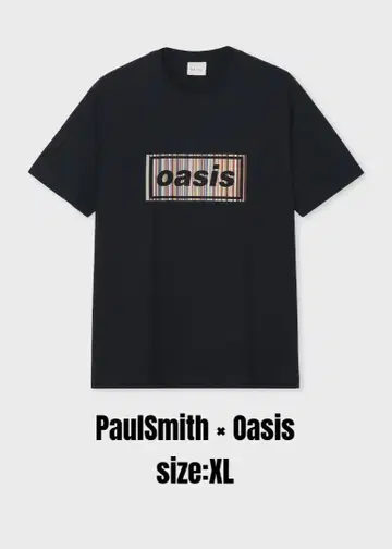Paul Smith x Oasis 시그니처 스트라이프 로고 T셔츠 XL