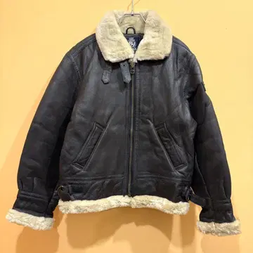 BOSS 플라이트 자켓 가죽 보아 플리스 L