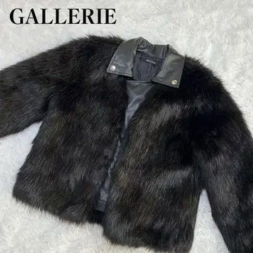 [ 새상품급 ] GALLERIE 라이더 자켓 퍼 빈티지 가죽