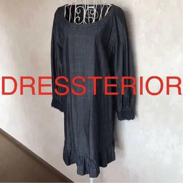 DRESSTERIOR/드레스터리어 긴팔 원피스 F(프리) 네이비.무지