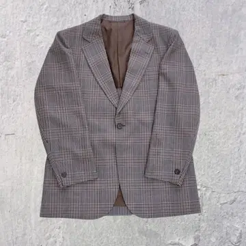 90s vintage 체크 무늬 테일러드 자켓 아카이브 모드 H18