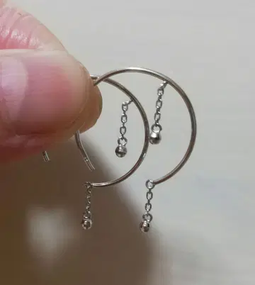 K10 WG 후프 귀걸이 미러볼 포함 미사용 새상품