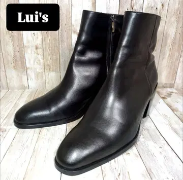 [ Lui's ] 힐 부츠 가죽 40 사이드 지퍼