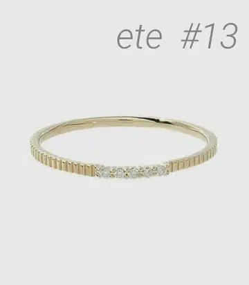 ete K10 레이어드 반지 다이아몬드 0.03ct K10