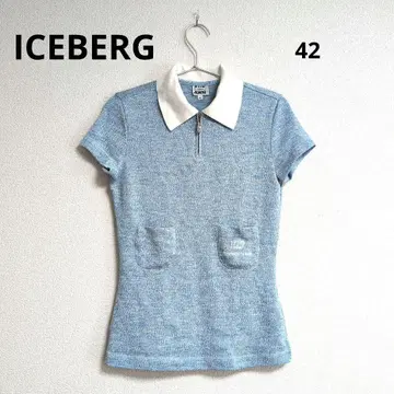 0236 ICEBERG 아이스버그 니트 피케 셔츠 42