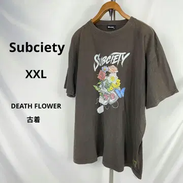서브사이에티 T셔츠 DEATH FLOWER XXL 빅 실루엣