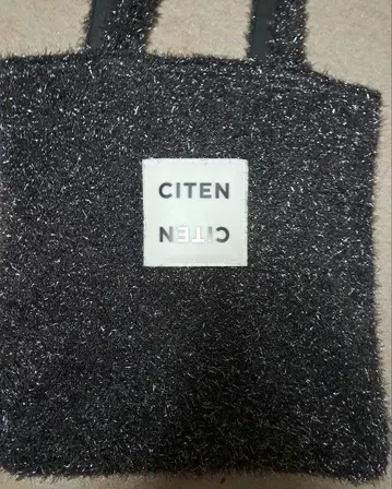 CITEN 라메 BLACK 토트백