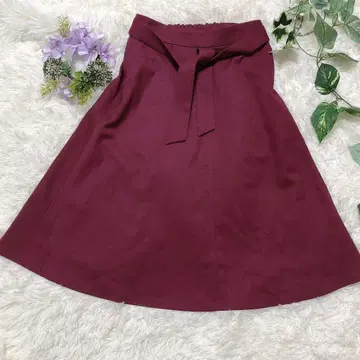 Sunauna 보르도 플레어 스커트 36 일본제