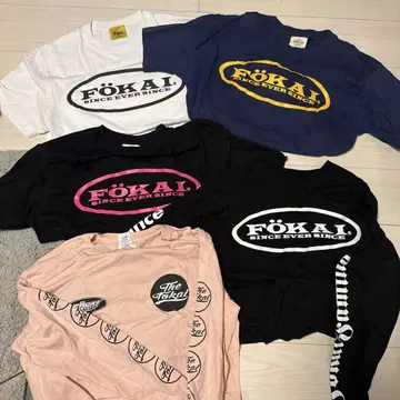 FOKAI 파카이 로고 티셔츠 롱티 5종 세트