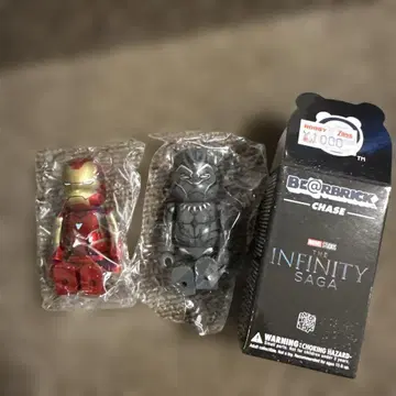 BE@RBRICK CHASE 아이언맨 블랙팬서