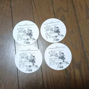 죠죠 x 타워 레코드 코스터 4장 세트. 새상품급