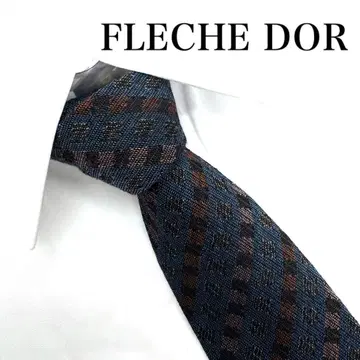 [ 새상품급 ] FLECHE DOR 체크 넥타이 남성용 빈티지 수트