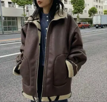 2WAY 리버서블 보아 재킷 ameri 아메리