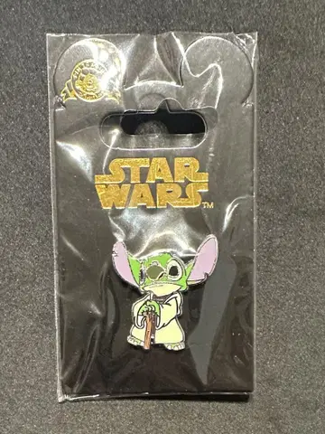 Disney STAR WARS 스티치 요다 핀 배지