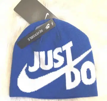 새상품 NIKE 비니 니트 모자 나이키 키즈 네이비