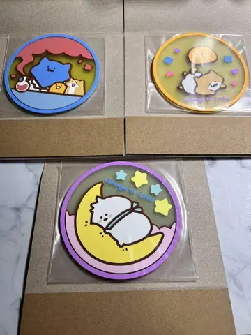 [인기] 오분구와 함께 클리어 러버 코스터 3종 세트