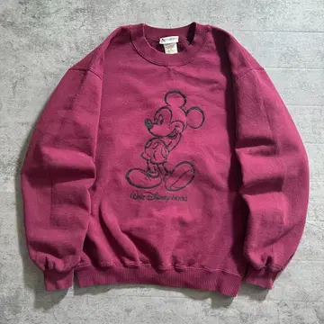 90s Disney vintage 미키 플로키 맨투맨