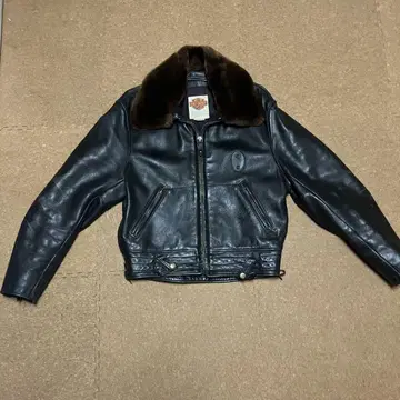 80s 탈론 지퍼 할리데이비슨 블랙 플라이트 자켓 옷깃 보아