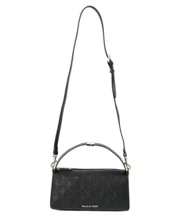 Maison de FLEUR 블랙 핸드백 숄더백 2WAY