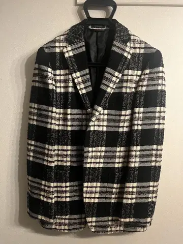 수트 컴퍼니 체크 무늬 자켓