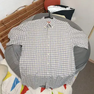 MANGIANA 체크 무늬 버튼 다운 셔츠 made in italy