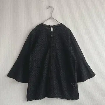 새상품급 로즈버드 블라우스 상의 전체 레이스 블랙 가을 세레모니