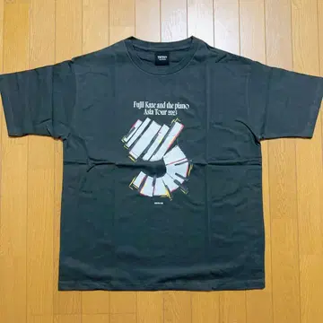 후지이 카제 Black Piano T-Shirt M 사이즈