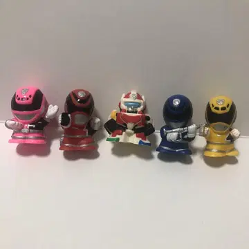 슈퍼전대 히어로 특수전대 데카레인저 손가락 인형 2004년 5체 세트