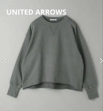 UNITED ARROWS 피그먼트 맨투맨 풀오버