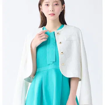 미사용 새상품 셀포드 트위드 라이크 티셔츠 자켓 IVR 36