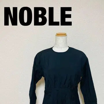 NOBLE 노블 프렌치 칼제나 로우 라인 원피스 긴팔 36
