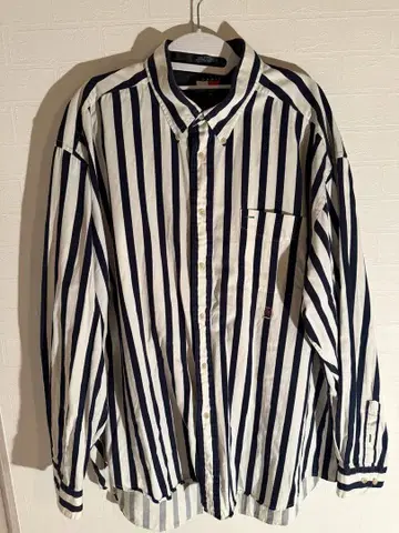 TOMMY HILFIGER 스트라이프 셔츠 XL