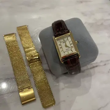 SEIKO 솔라 손목시계 교체 밴딩 포함