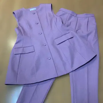 셀포드 라벤더 페플럼 팬츠 셋업