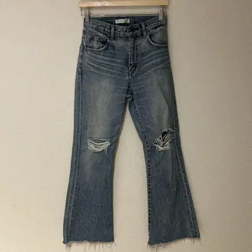 MOUSSY 부츠컷 데님 라이트 블루