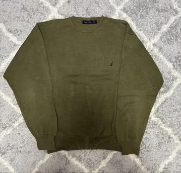 NAUTICA 올리브 그린 니트 L