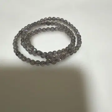 래브라도 라이트 그레이 비즈 목걸이/팔찌 5mm