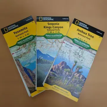미국 국립공원 지도 3종 세트 National Parks Map