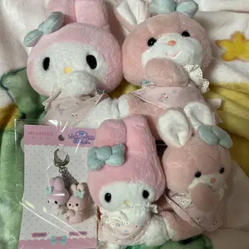 산리오 요시토쿠 레트로 봉제 인형 컬렉션 마스코트 홀더 마이멜로디